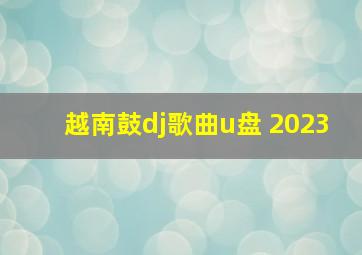 越南鼓dj歌曲u盘 2023